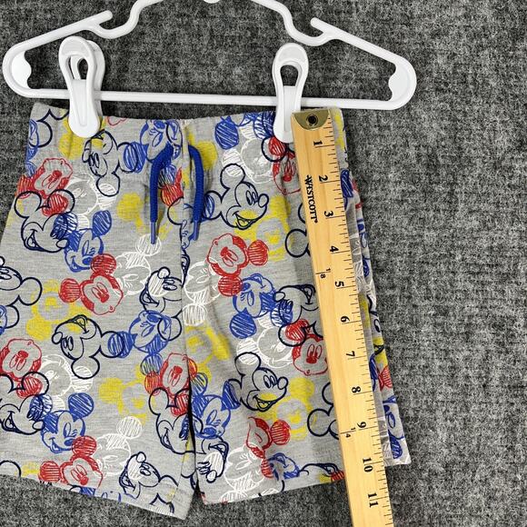 Mickey Mouse Sweat Shorts 2T Toddler Disney Elastic Waist‎ - Picture 4 of 8